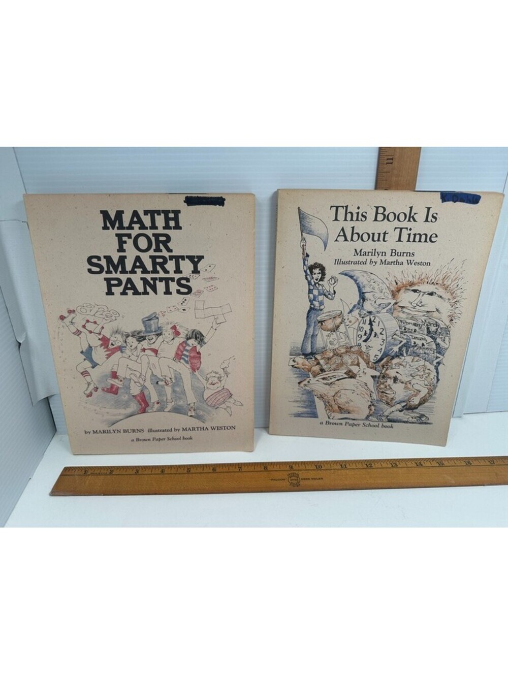 Math for Smarty Pants This Book Is About Time Marilyn Burns Paper School 2 Lot